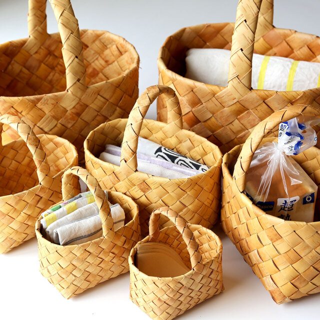 フィンランドの白樺かご/ハンドル付きバスケット/01サイズ COMFOTA