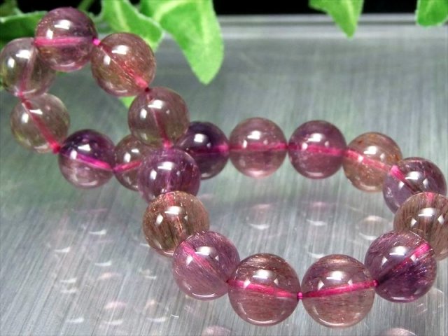 激レア産地 限定1本 S級 スーパーセブン ブレスレット 10.5mm-11mm×17