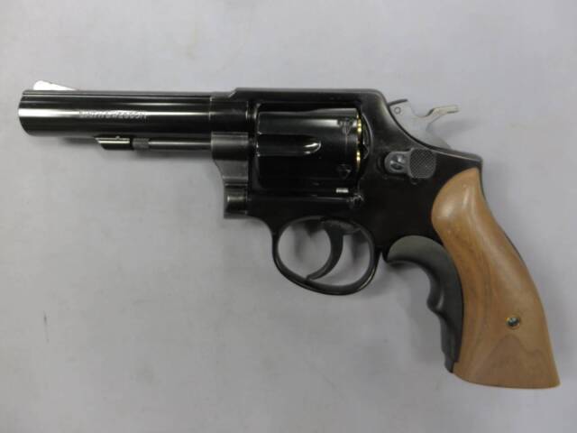 マルシン】S&W M10 Wディープブラック + 木製グリップ・グリップ