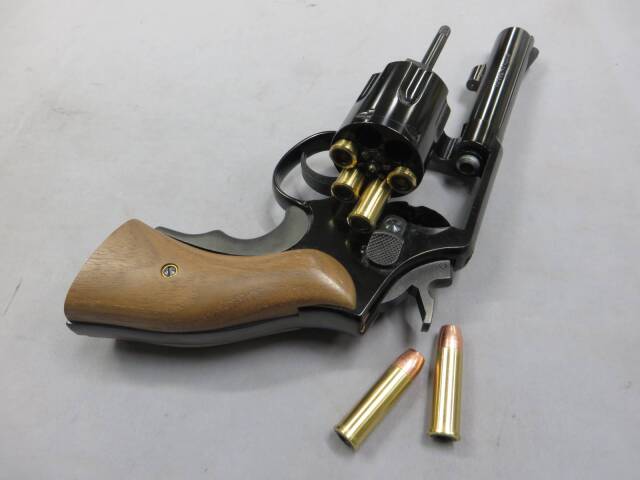 マルシン】S&W M10 Wディープブラック + 木製グリップ・グリップ