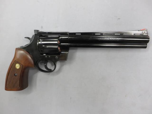 マルシン】コルトアナコンダ 8in Wディープブラック 木製グリップ