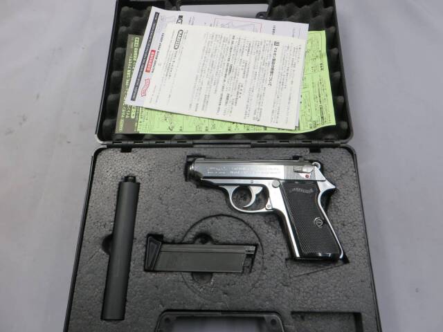 マルゼン】ワルサー PPK/S ステンレスシルバー ムービープロップシリーズ