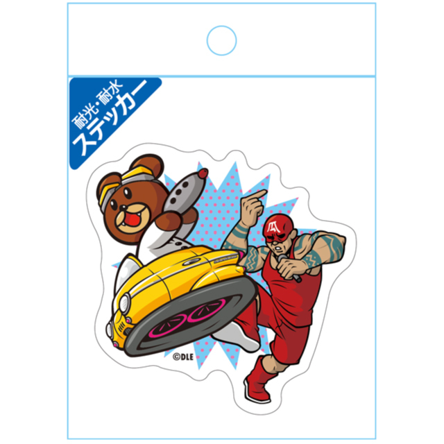 DLE SHOP：鷹の爪 耐光・耐水ステッカー レオナルド博士＆フィリップ