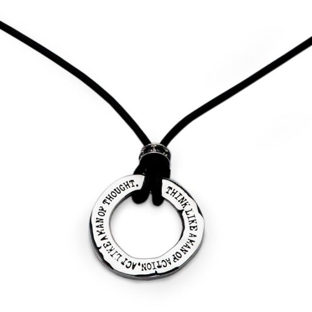 メンズレザーネックレス FC-248-SV