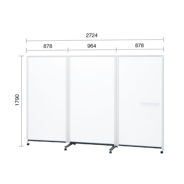 プラス PLUS パーティションホワイトボード 連結タイプ 両面ホワイト