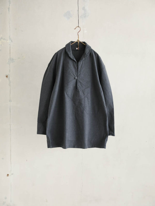 OUTIL ウティ｜chemisier arlanc セーラーシャツ charcoal