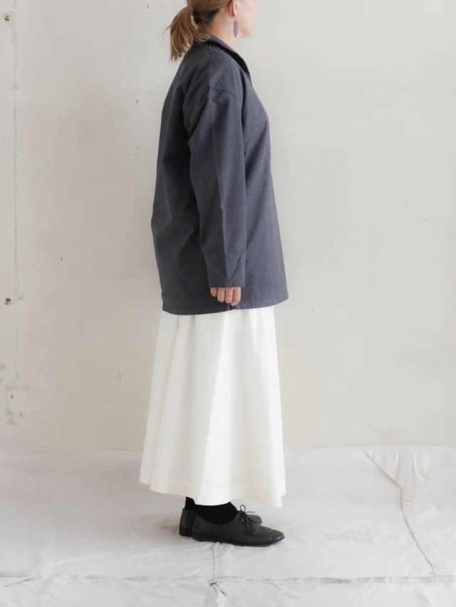 OUTIL ウティ｜chemisier arlanc セーラーシャツ charcoal