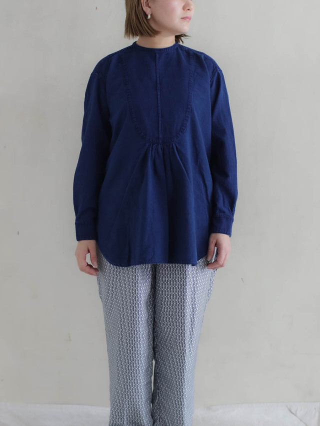 OUTIL ウティ｜chemisier corsier ドレスシャツ indigo