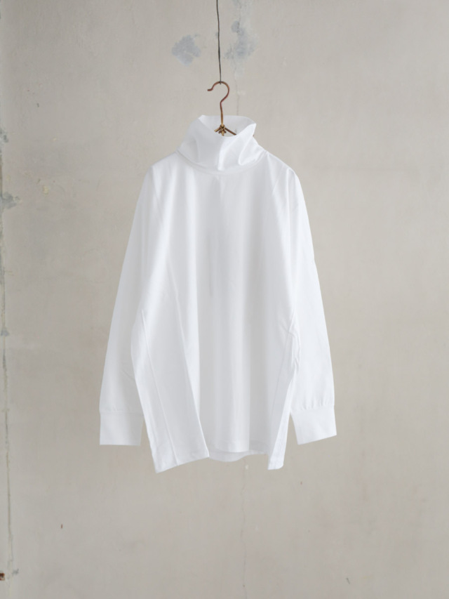 tangenet タンジェネット｜Polo（ホワイト）ハイネックTシャツ