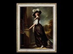 fu-collection】 ヨーロッパ名画 貴婦人の肖像画 0158L 78×98 大型額絵