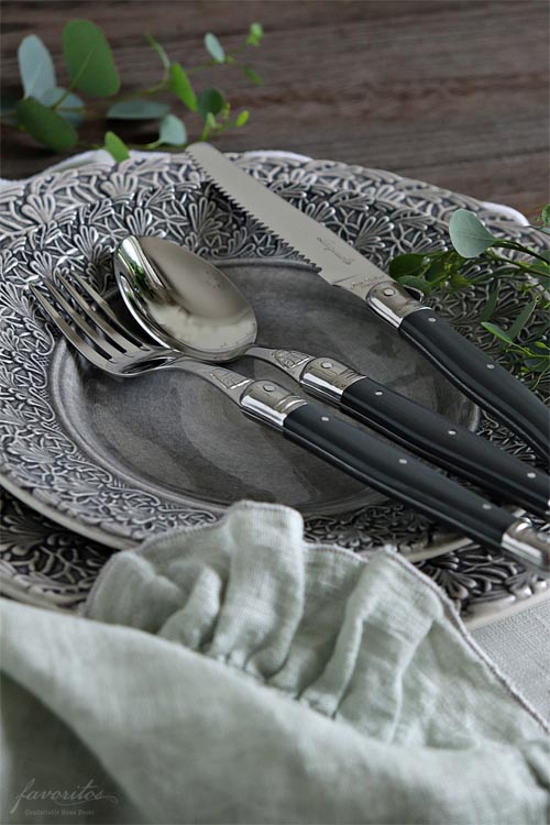 Jean Dubost(ジャン・デュボ)｜ライヨール カトラリー3点セット(キャビア)