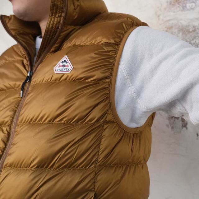 ピレネックス アリアル2 ベスト メンズ ダウンベスト 軽量 ブラック