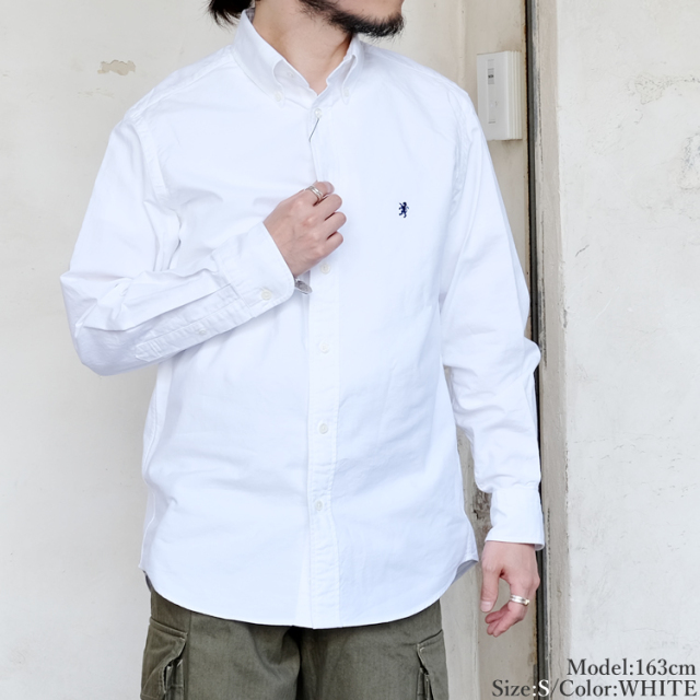 ジムフレックス オックスフォード 長袖 ボタンダウン シャツ メンズ