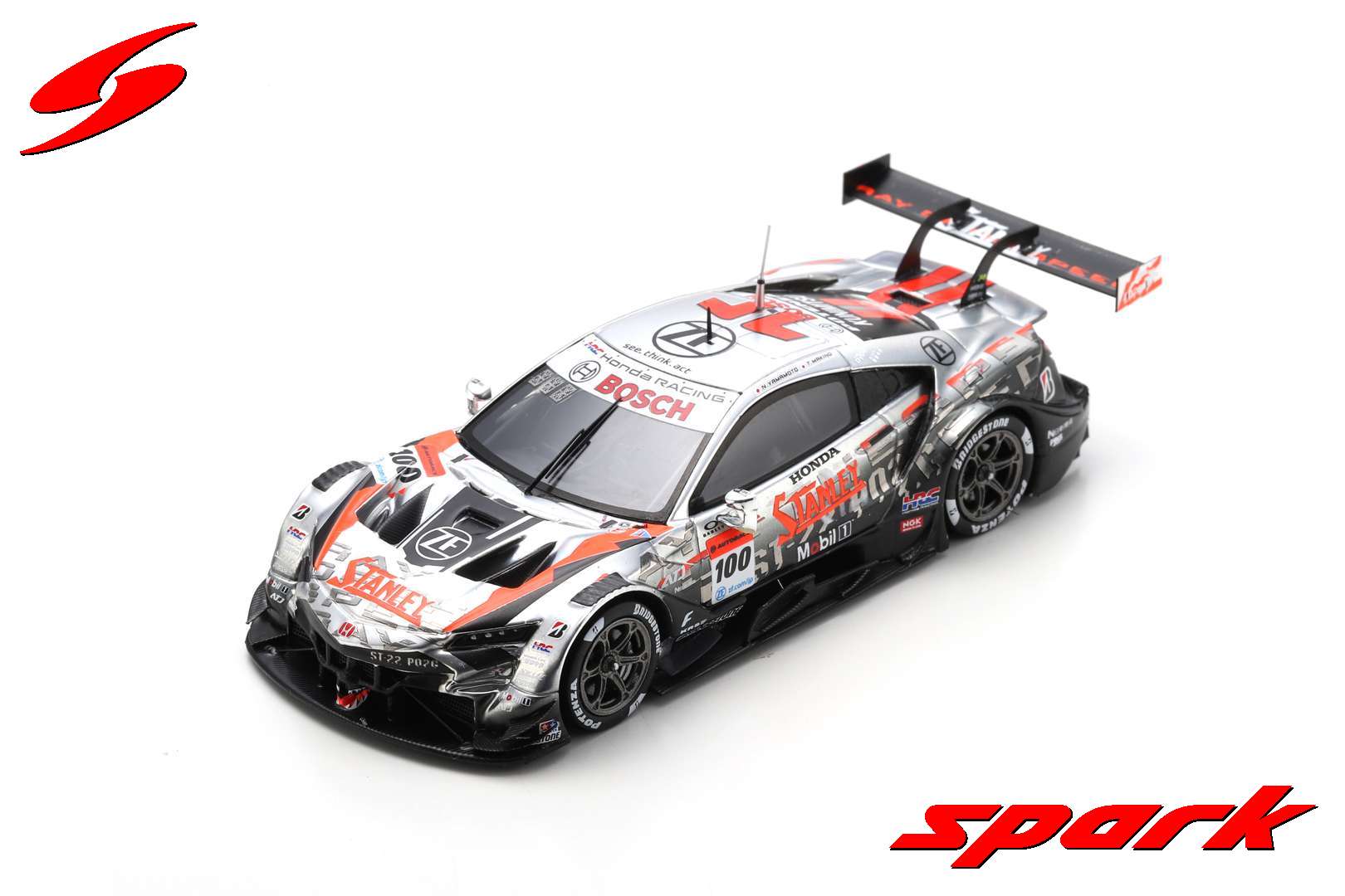 Spark (スパーク) 1/43 STANLEY NSX-GT No.100 TEAM KUNIMITSU GT500