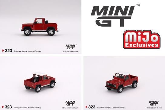 MINI GT 1/64 ランドローバー ディフェンダー 90 ピックアップ マサイ