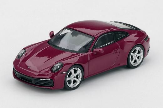 MINI GT 1/64 (ダイキャスト製) ポルシェ 911(992.1) ルビーストーン