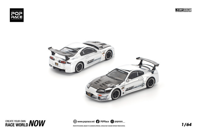POP RACE 1/64 (ダイキャスト製) トップシークレット GT300 スープラ