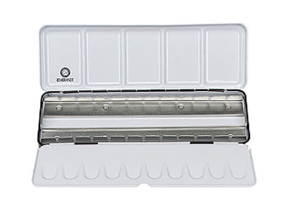 レンブラント 固形水彩絵具24色用エンプティーケース（ハーフパン空