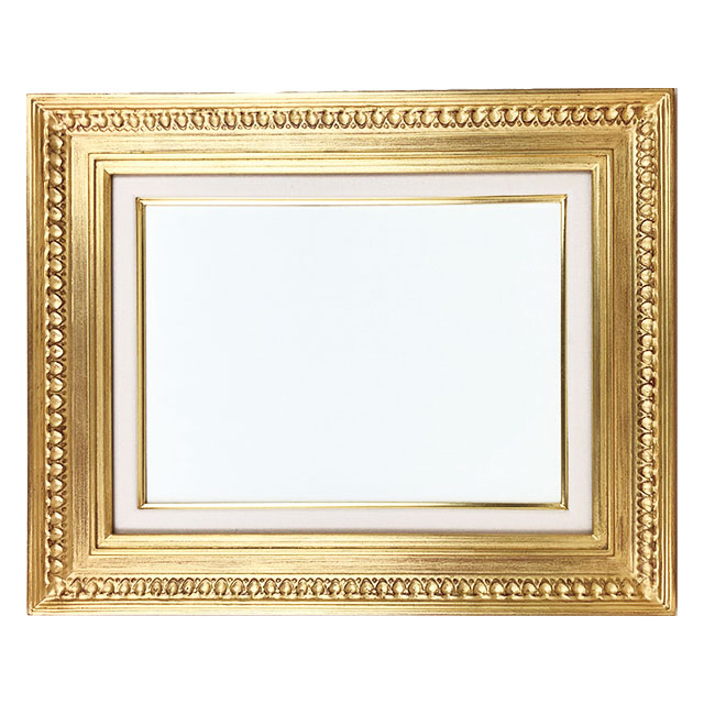 同志舎】油彩額 ヴィッキオ（金） SM [油絵・日本画用額縁] 額縁画材