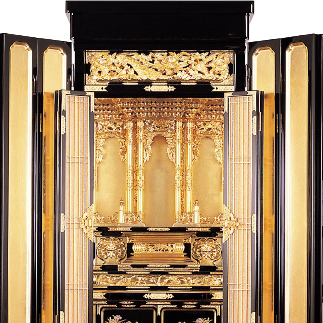 浄土真宗 台付き仏壇 万葉 15号】