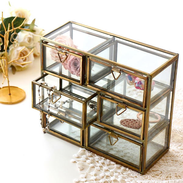 ジュエリーボックス 3段 アクセサリー収納 チェスト アクセサリー
