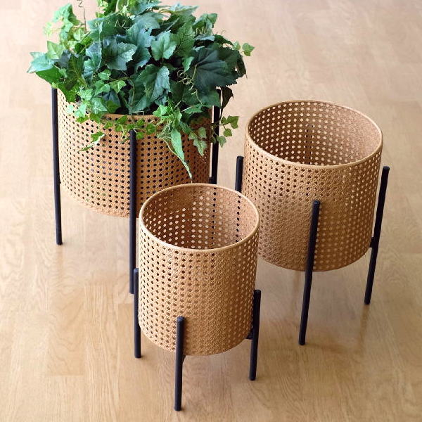 フラワースタンド 花台 おしゃれ アイアン 3個 セット プランター