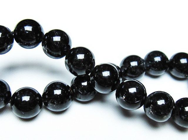 パワーストーン 天然石 ブラックルチルクォーツブレスレット 11mm