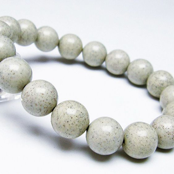 台湾産 北投石 天然ラジウム効果 ブレスレット12mm[T538-1485]