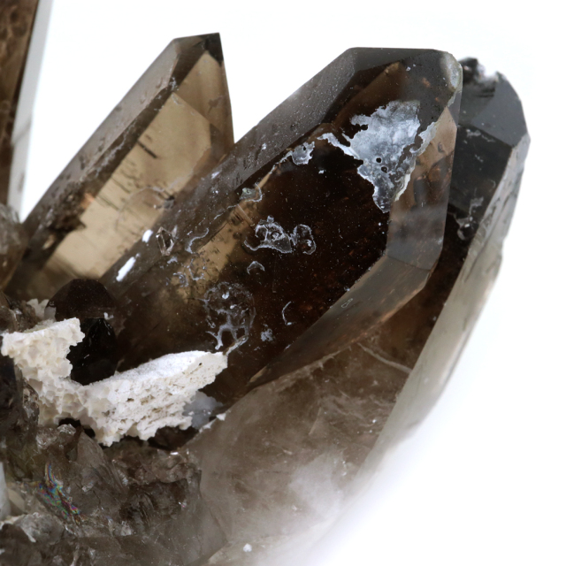 スモーキークォーツ クラスター 天然石 水晶 原石 煙水晶 置き物 344g