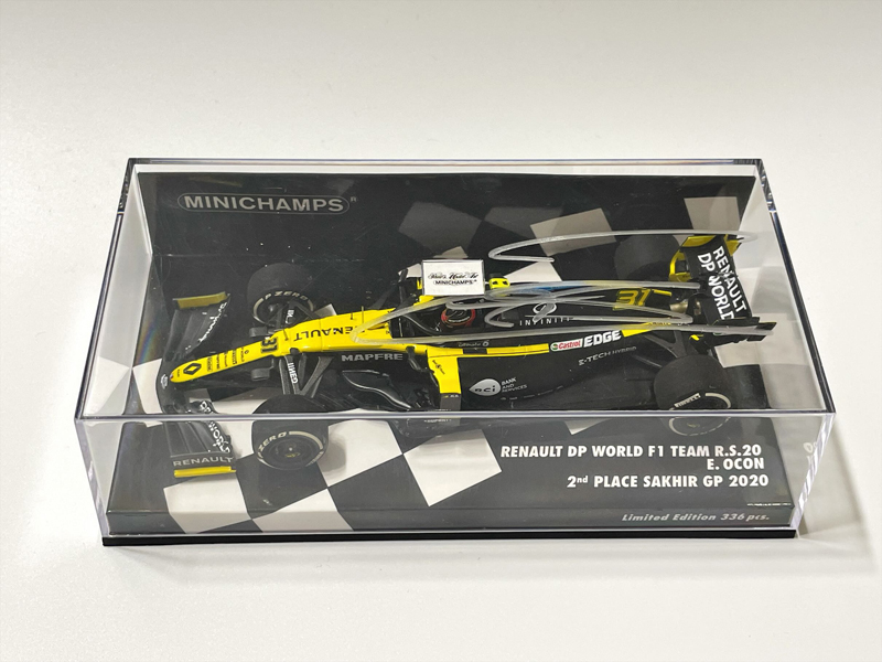 E.オコン直筆サイン入 ミニチャンプス 1/43 ルノー R.S.20 2020年