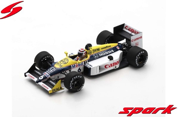 spark 1/43 WILLIAMS FW11B NO.6 WINNER HUNGARY GP 1987 NELSON PIQUET
