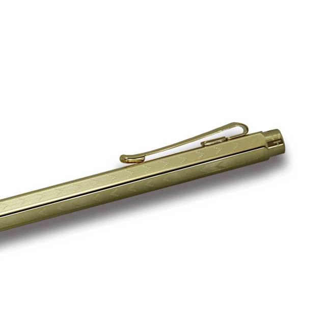 カランダッシュ（CARAN d'ACHE） ボールペンEcridor Chevron Gold