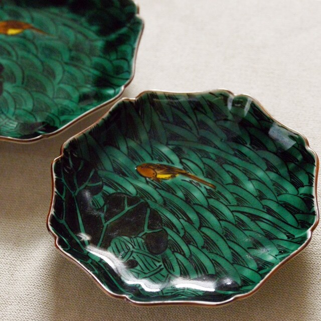 受注制作品] 瑛生の器（九谷美陶園）｜青海波文様八角七寸鉢｜作家の器