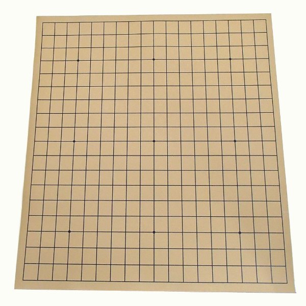 囲碁盤 収納便利な 塩ビの碁盤（19路） 裏は無地 碁盤、碁石、囲碁