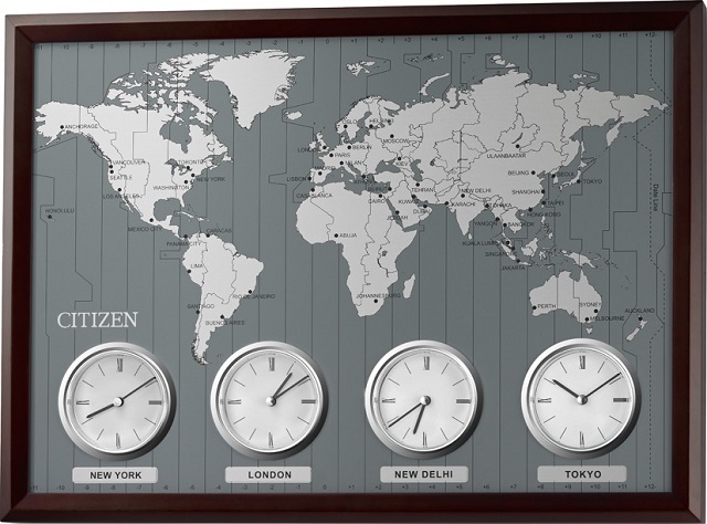 ワールドタイムN シチズン掛け時計 4MWA01-006/時計 掛け時計