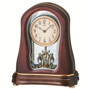 セイコーメロディ置時計エンブレム SEIKO電波置き時計 HW528B/時計