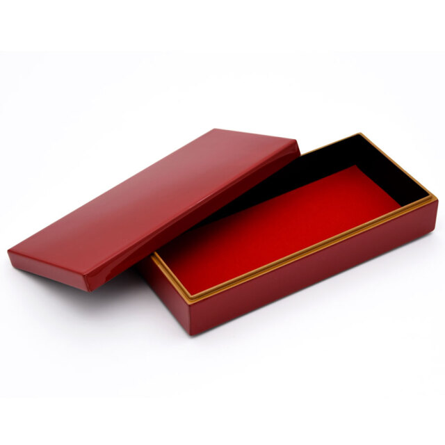 小物入れ 蝶 朱 漆塗り (製造中止) 漆器の井助