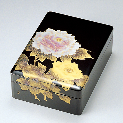 免状箱 内和紙張 黒 漆塗り・木製（製造中止） 漆器の井助