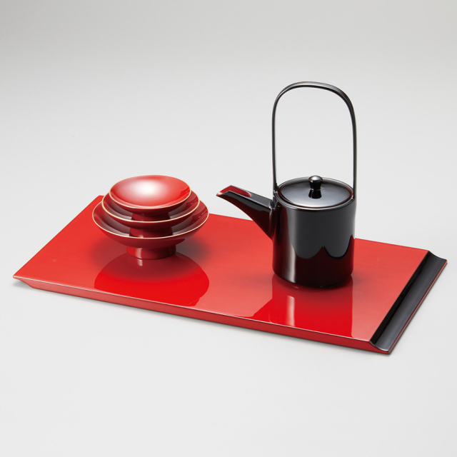 屠蘇器 匠 黒朱 木製 漆塗り 12-15204 漆器の井助