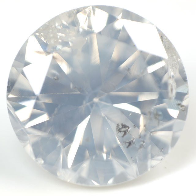 天然ホワイトダイヤモンド ルース(裸石) 0.613ct, Fancy White