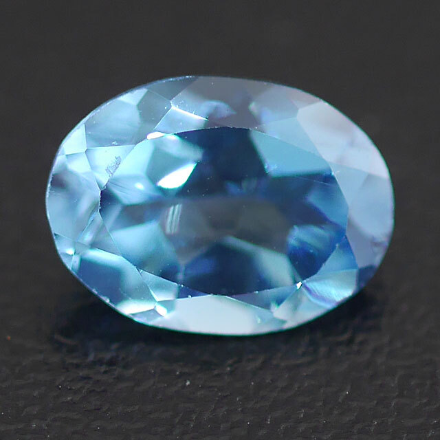 ブルートパーズ ルース(裸石) 1.34ct, オーバル(楕円形) 【11月19日の