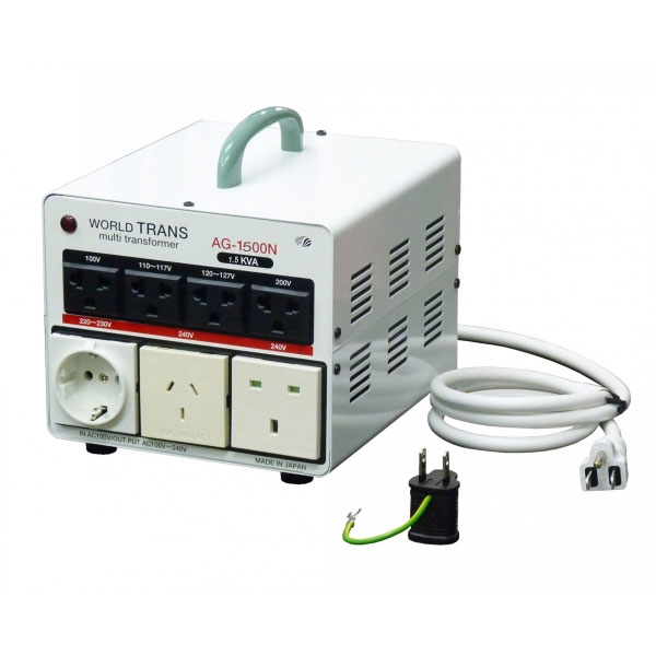 AG-1500N | 日本の100Vから世界中の電圧に昇圧が可能 マルチアップ