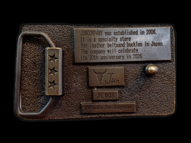 JUN COMPANYオリジナルデザイントップバックル 【20thアニバーサリー