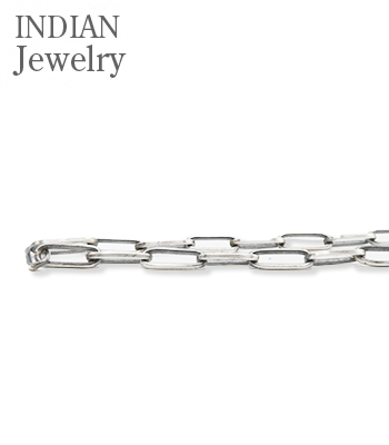 INDIAN JEWELRY ナバホ族|ハンドメイド|シルバーチェーン|63cm『Navajo