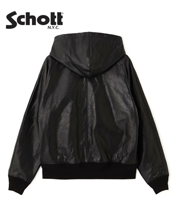 Schott ショット カウレザー|ジップパーカー|レザージャケット