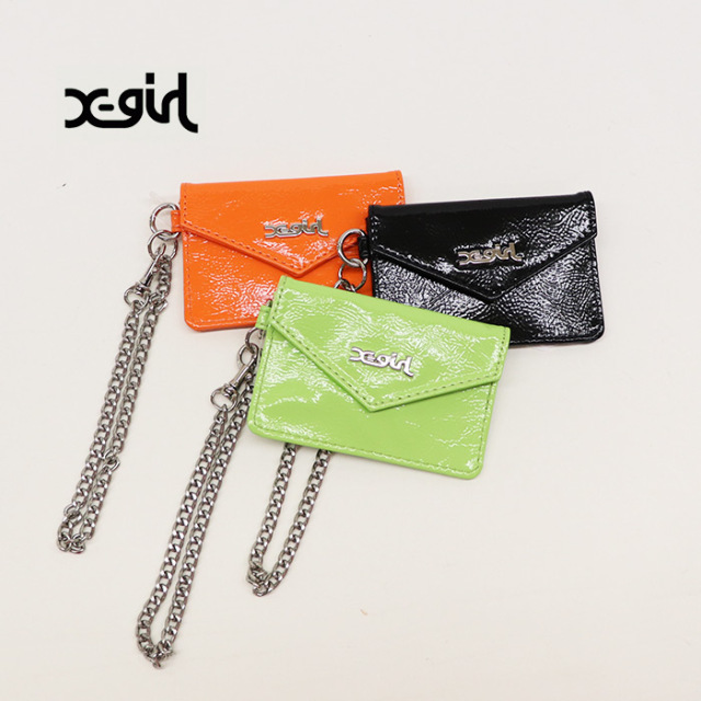 X-girl エックスガール PTNT FX LTHR CARD CS カードケース 105234054004