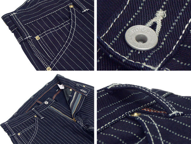 IRON HEART アイアンハート 12oz ウォバッシュストライプ エンジニア