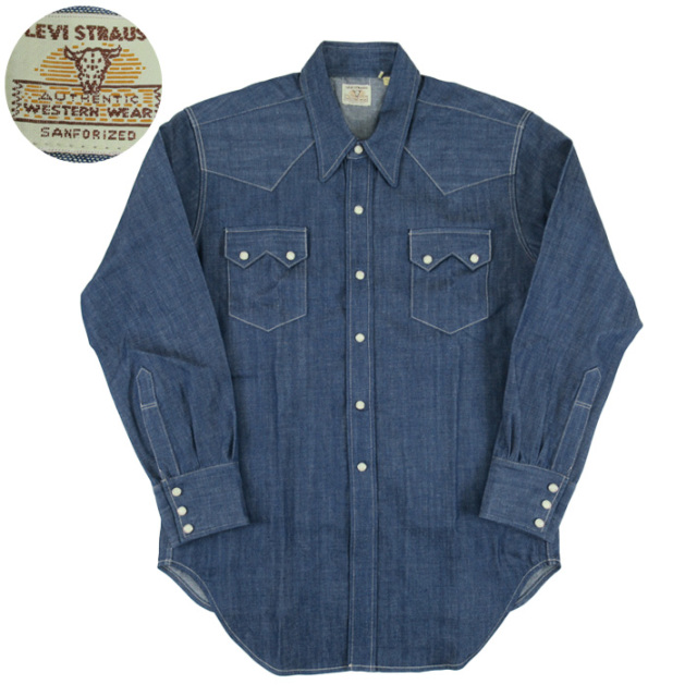 LVC ショートホーン デニム ウエスタンシャツ LEVI'S SHORTHORN