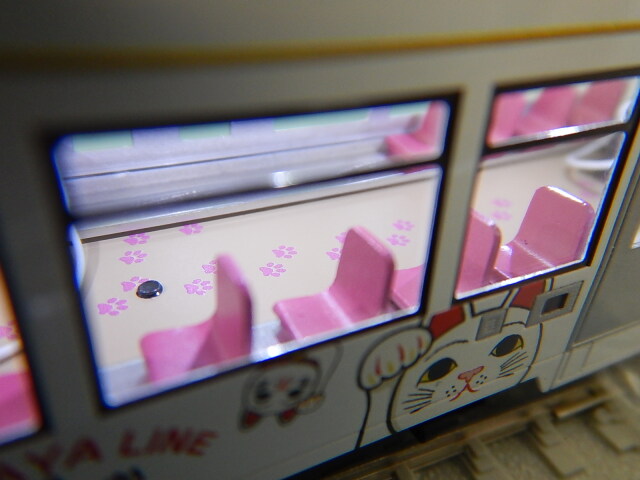 東急300系 世田谷線50周年記念仕様 幸福の招き猫電車