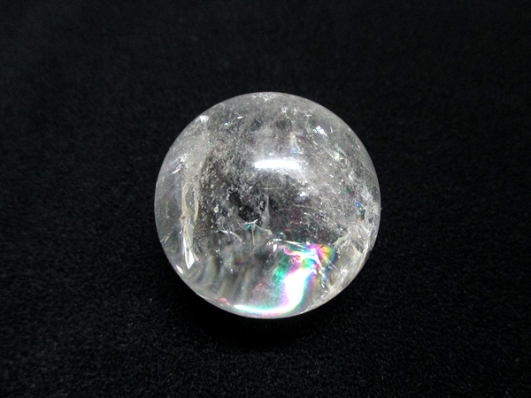 天然水晶 レインボークォーツ 丸玉 天然石専門店 販売/鬮石
